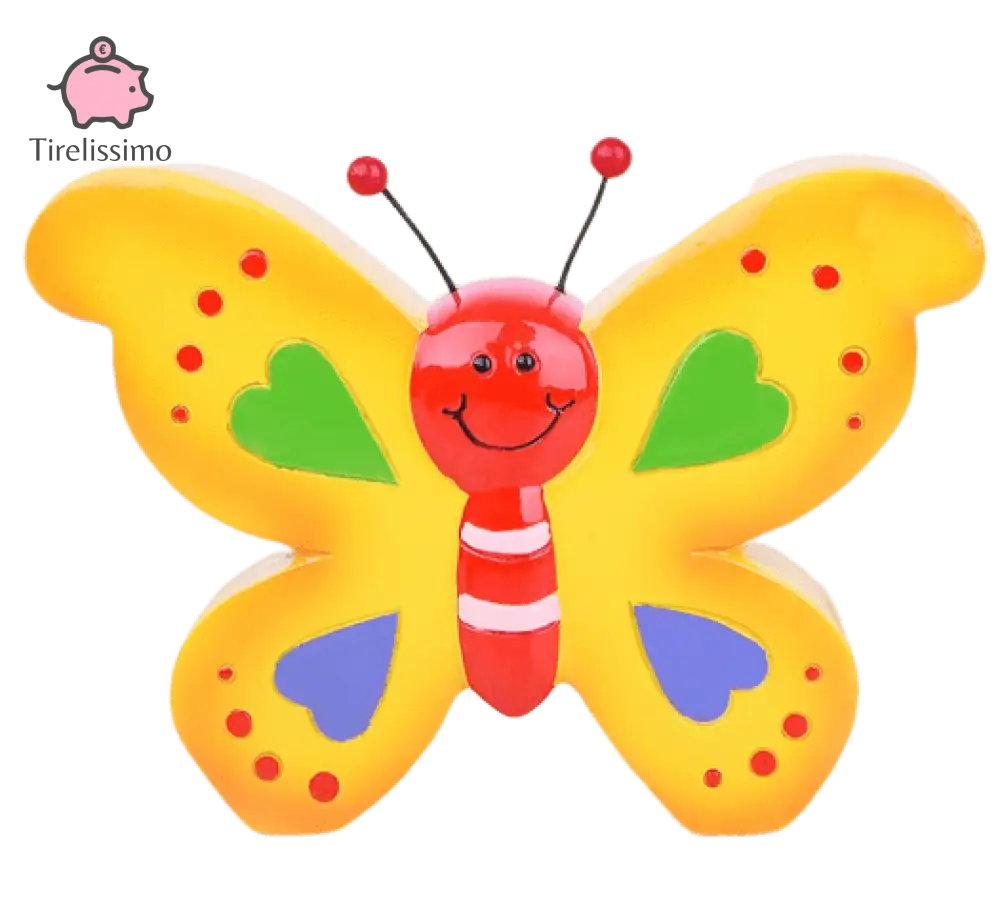 Tirelire Papillon Jaune