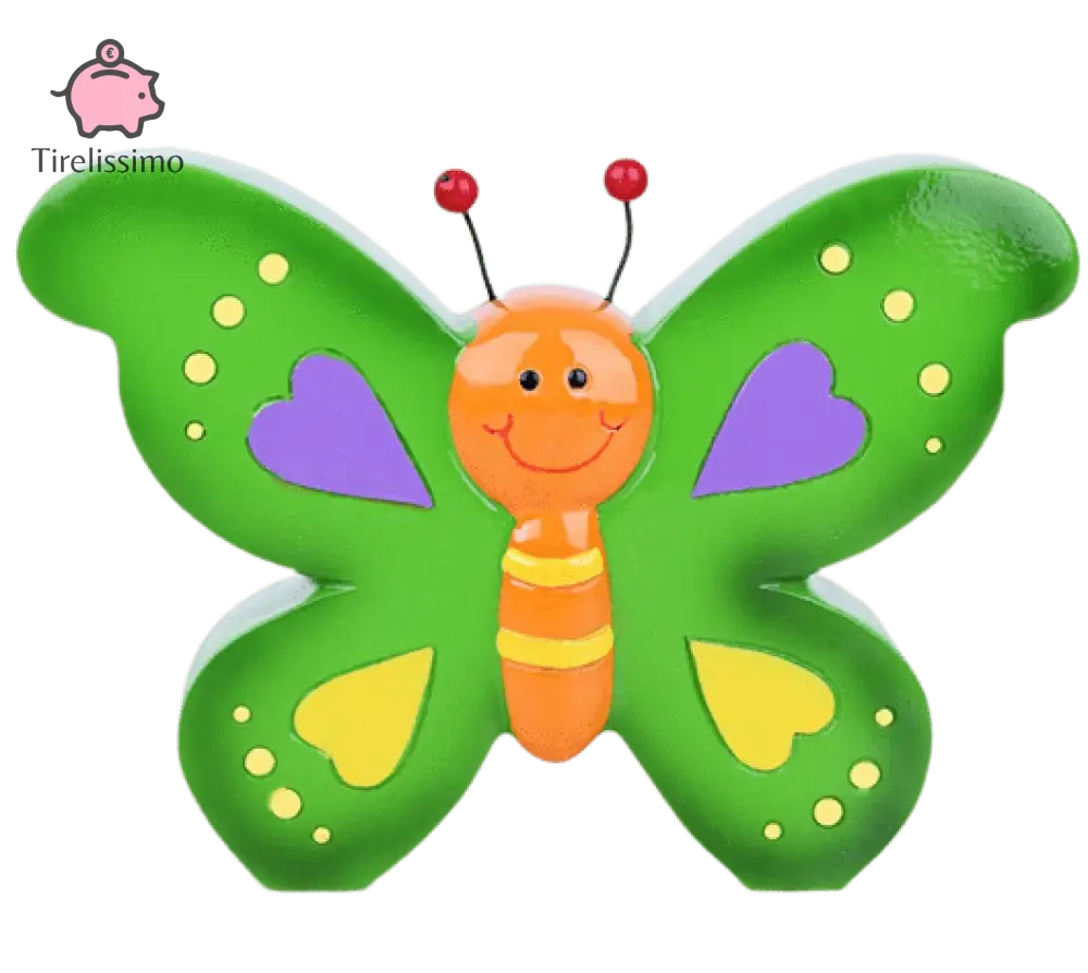 Tirelire Papillon Vert