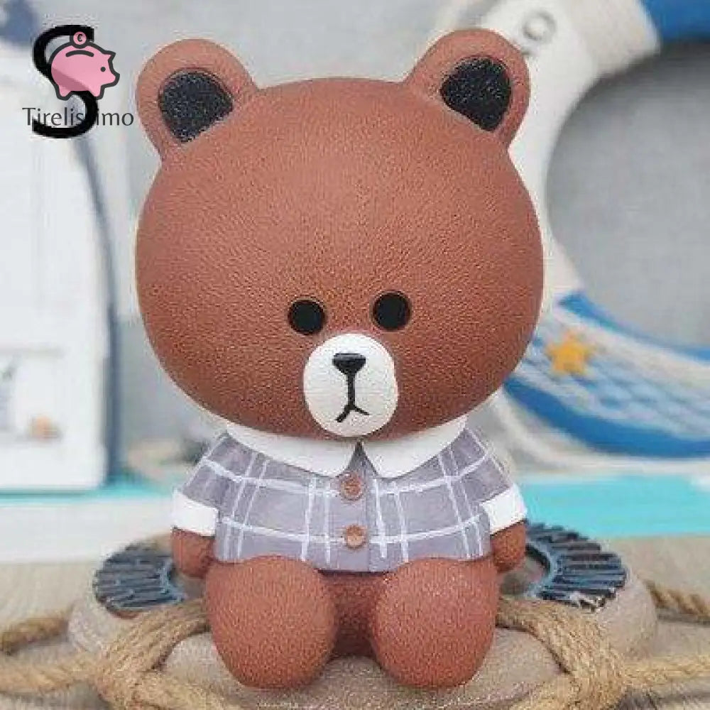 Tirelire Petit Ours Brun Brun