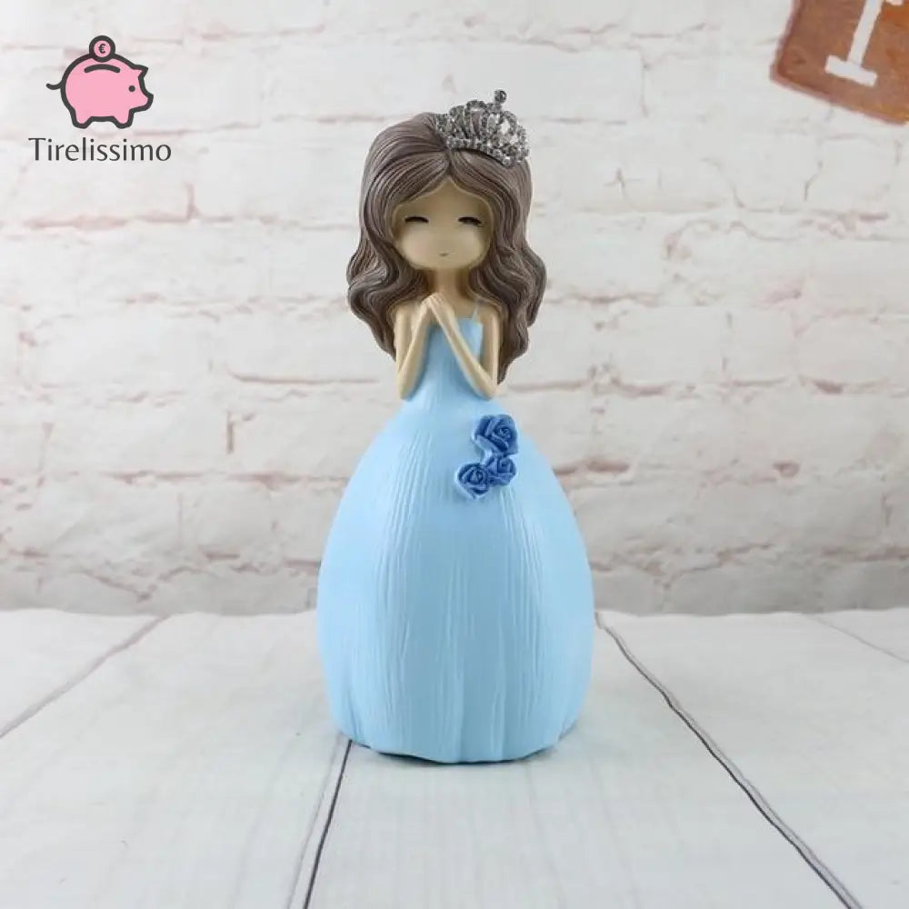 Tirelire Princesse Bleu / Moyenne