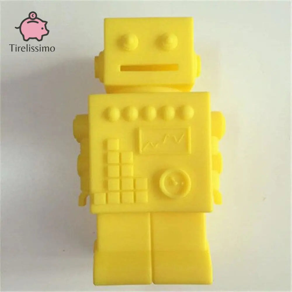 Tirelire Robot Kg Design Jaune