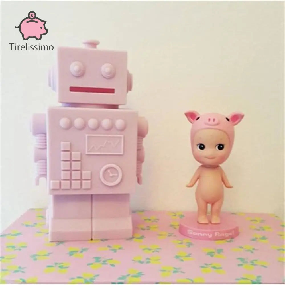 Tirelire Robot Kg Design Rose