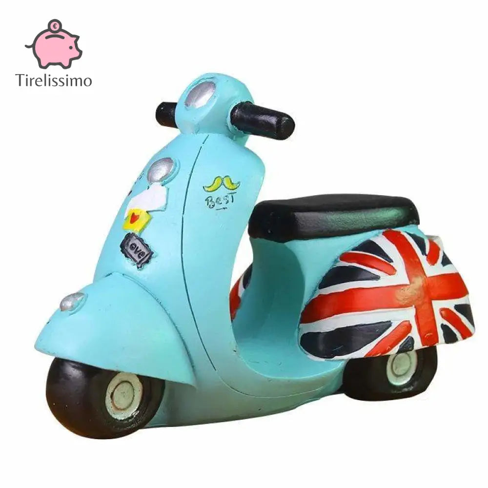 Tirelire Scooter Bleu