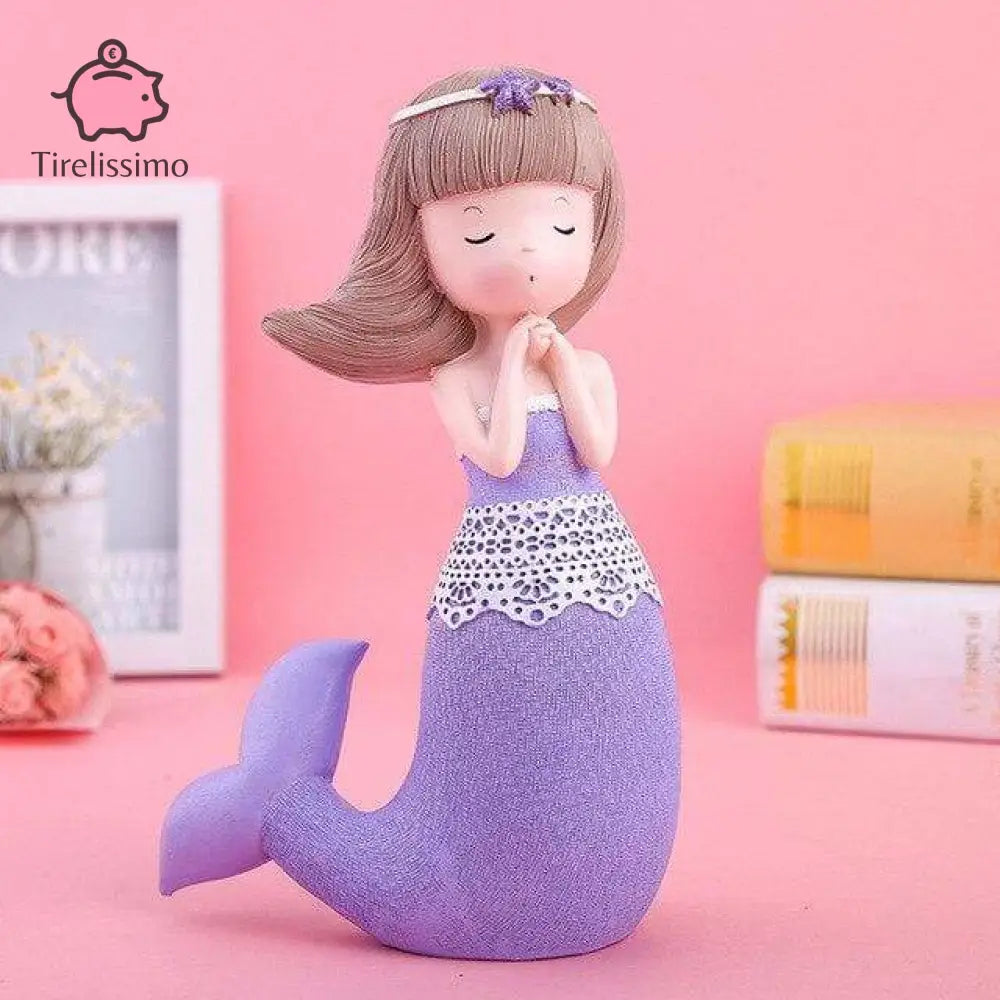 Tirelire Sirène Violette