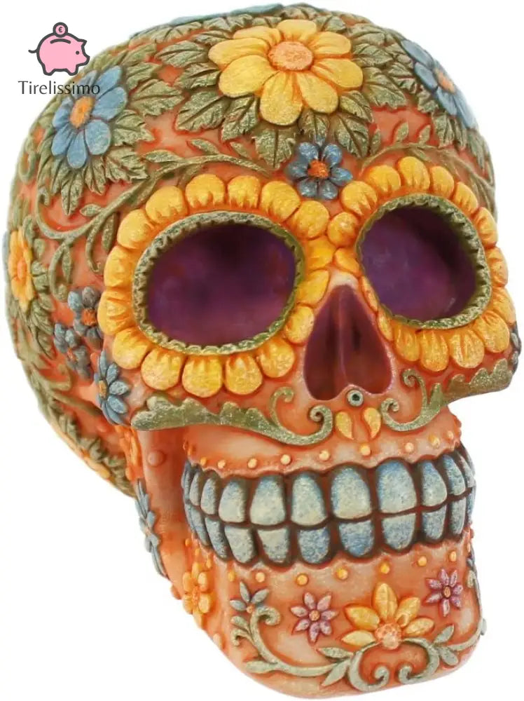 tirelire tete de mort mexicaine