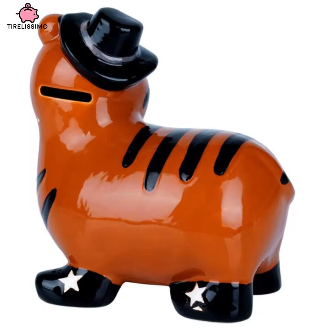 Tirelire Tigre Cowboy
