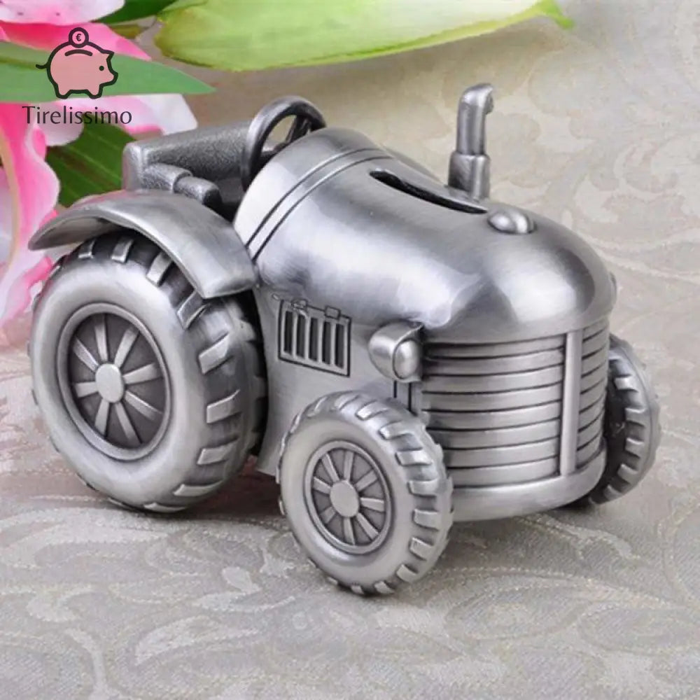 Tirelire Tracteur Argent