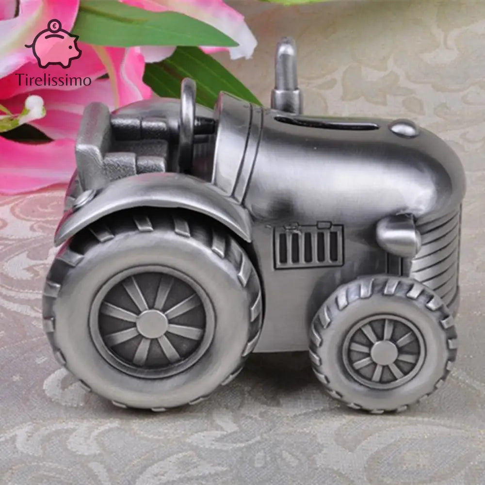Tirelire Tracteur Argent