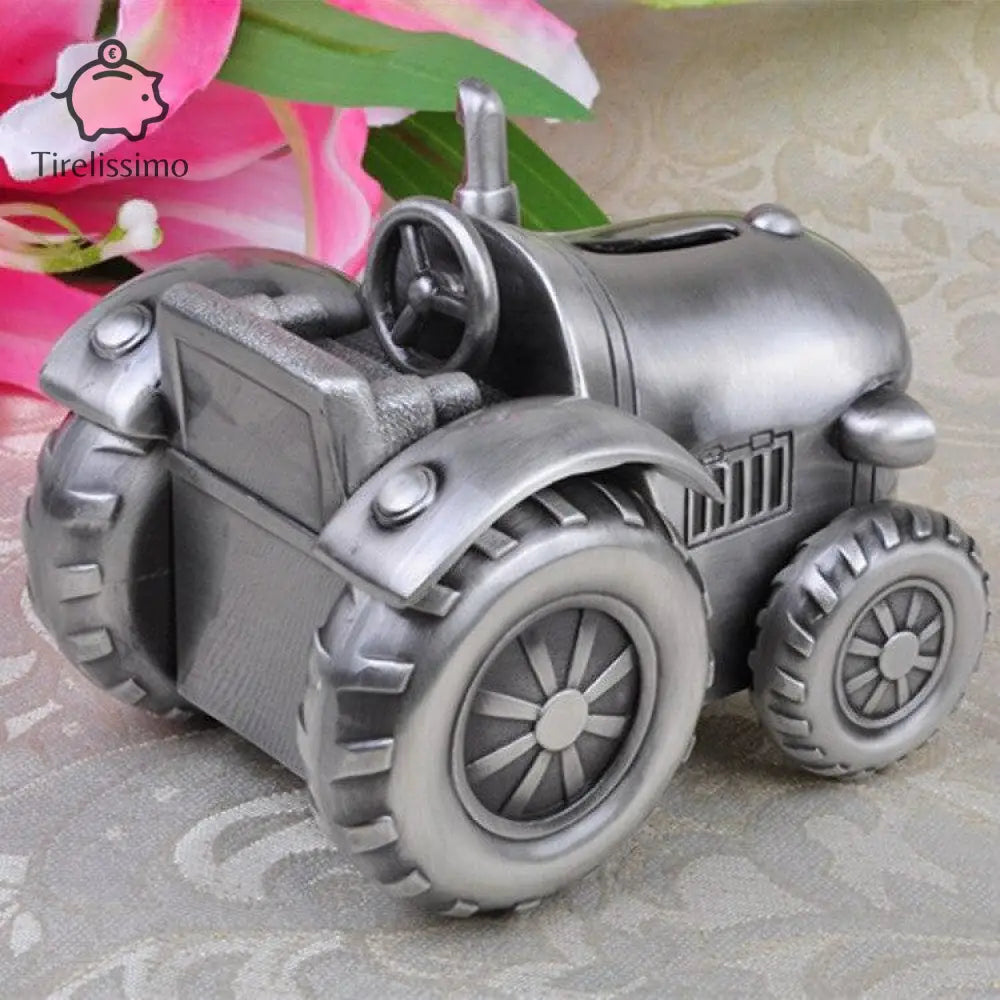 Tirelire Tracteur Argent
