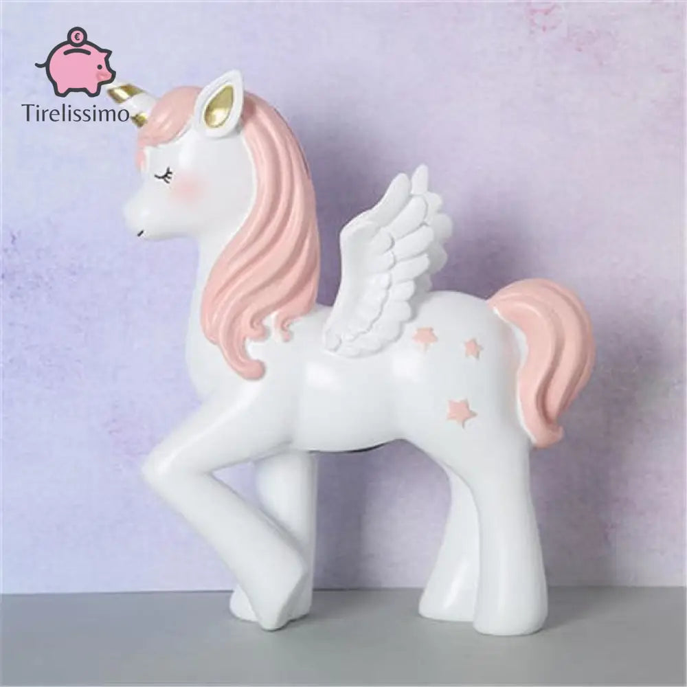 Tirelire Unicorn Rose