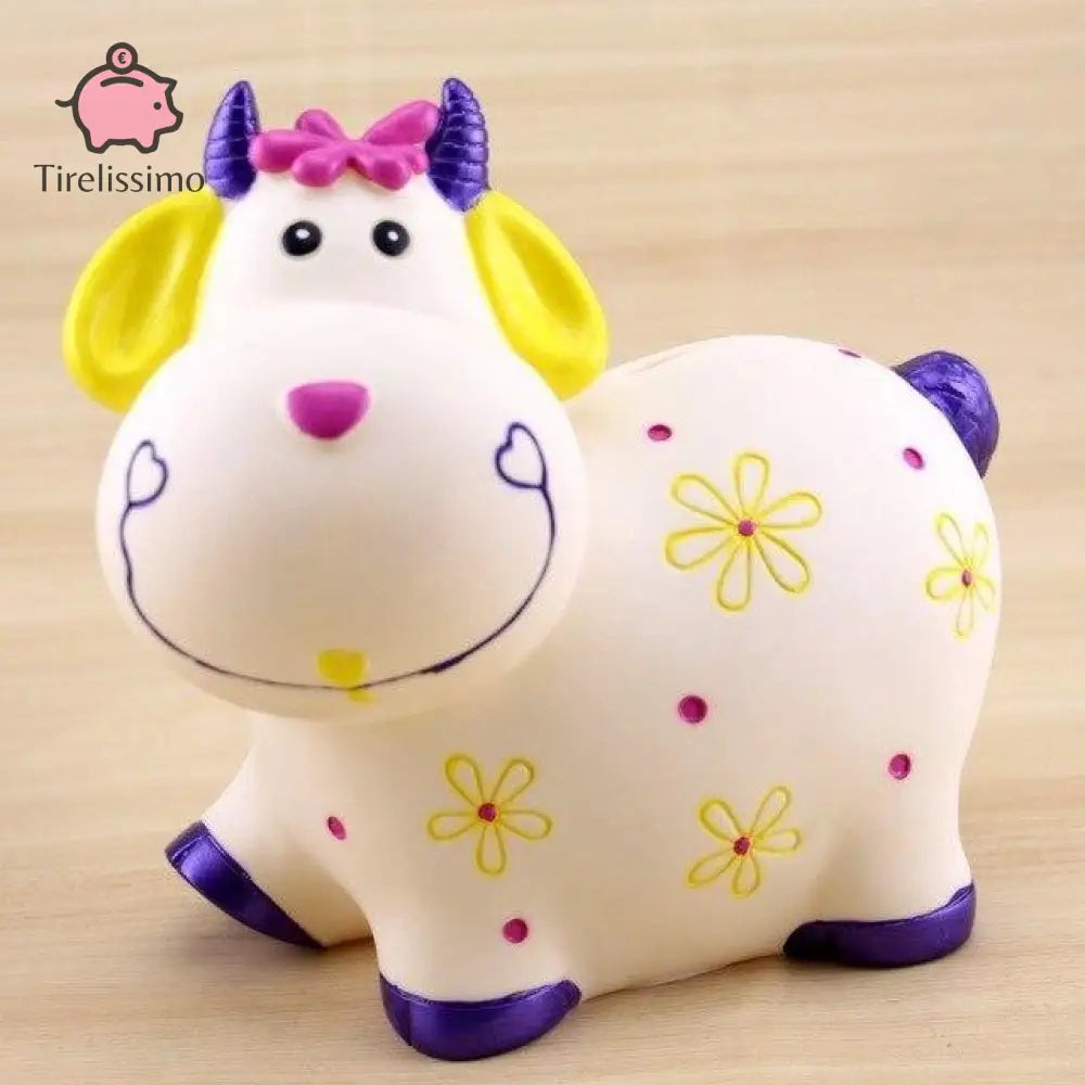 Tirelire Vache Qui Rit Blanche Et Bleu