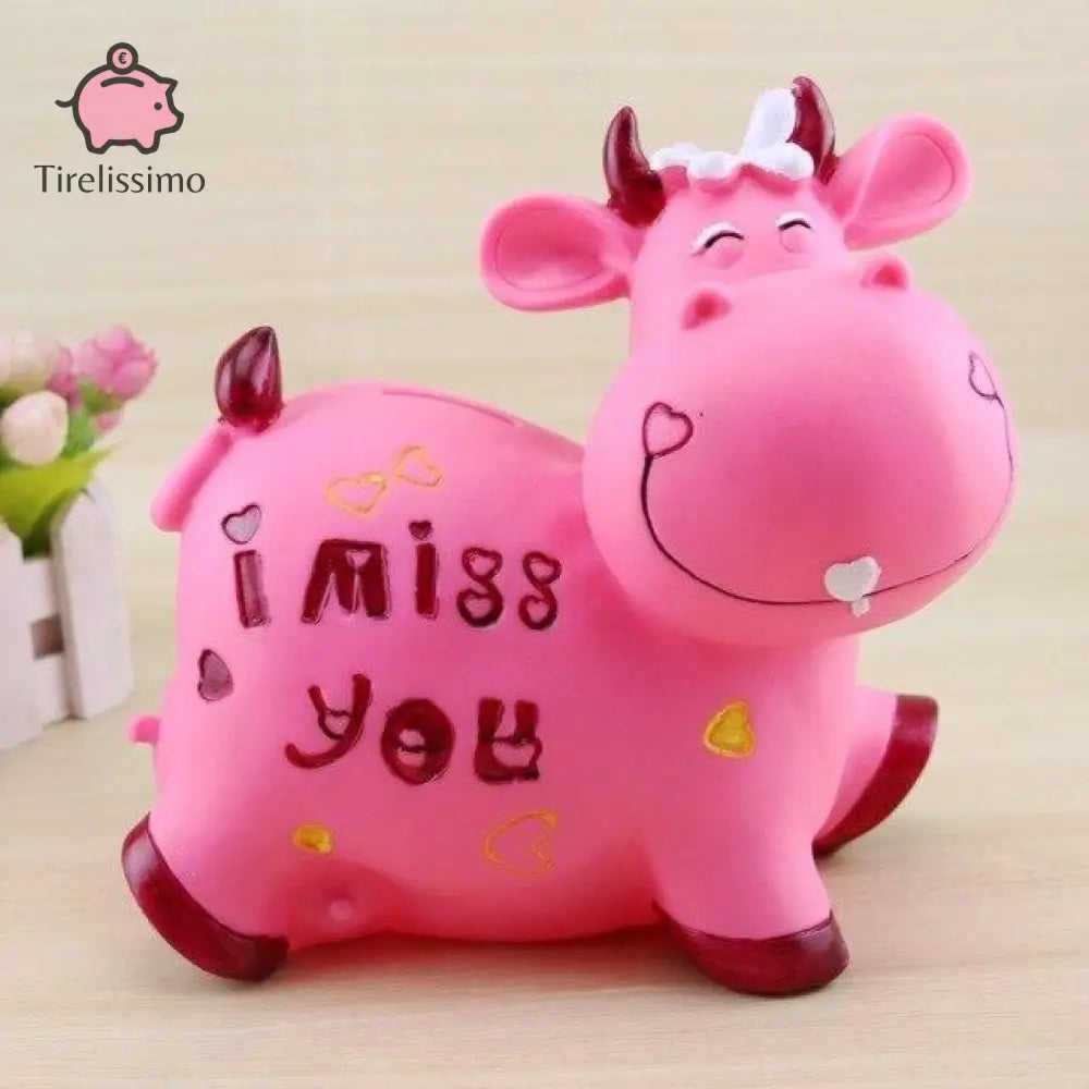 Tirelire Vache Qui Rit Rose Et Rouge