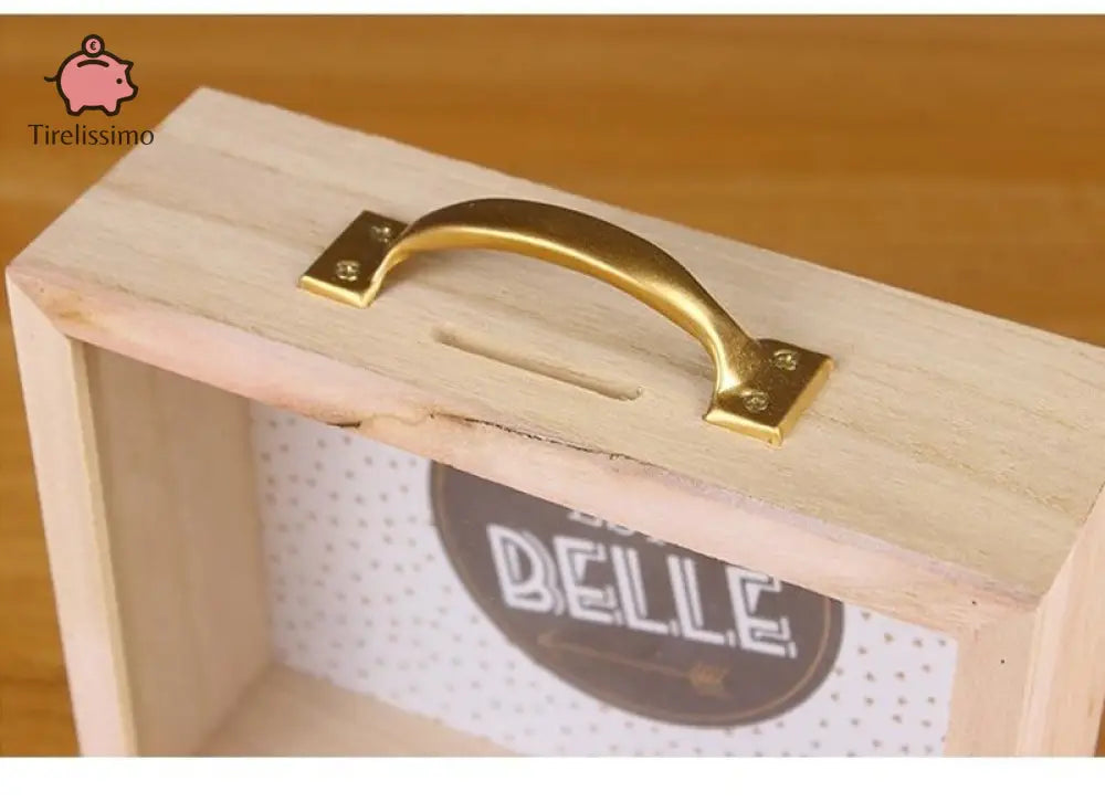 Tirelire Valise En Bois