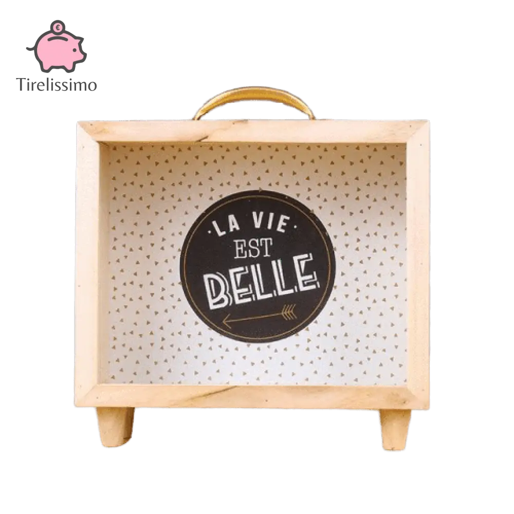 Tirelire Valise En Bois