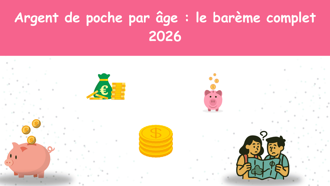 Argent de poche par âge : le barème complet 2026