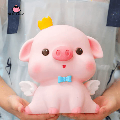Tirelire Cochon Rose en Vinyle