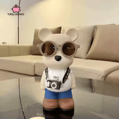 Tirelire Ours Lunettes