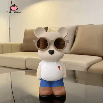 Tirelire Ours Lunettes