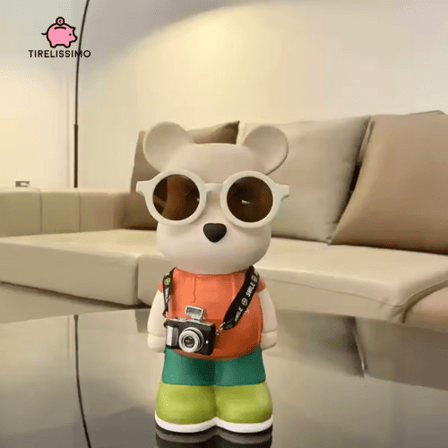 Tirelire Ours Lunettes