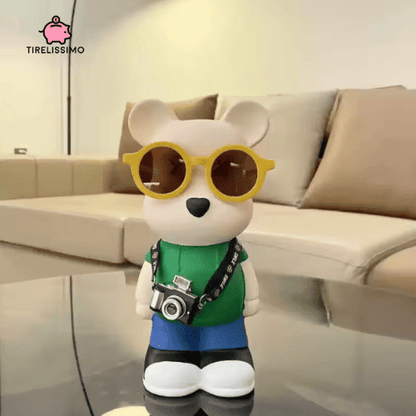 Tirelire Ours Lunettes