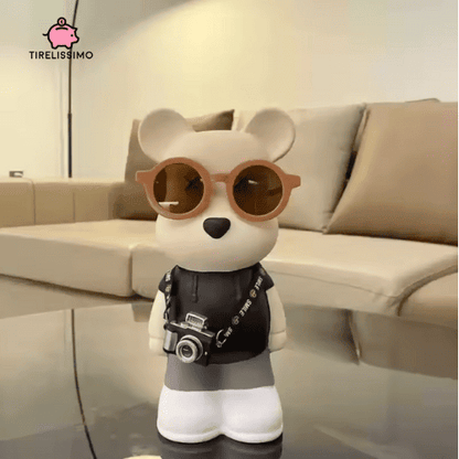 Tirelire Ours Lunettes