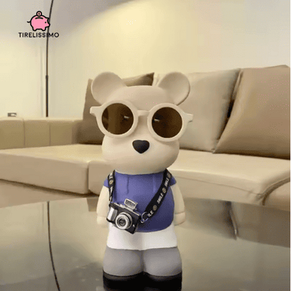Tirelire Ours Lunettes