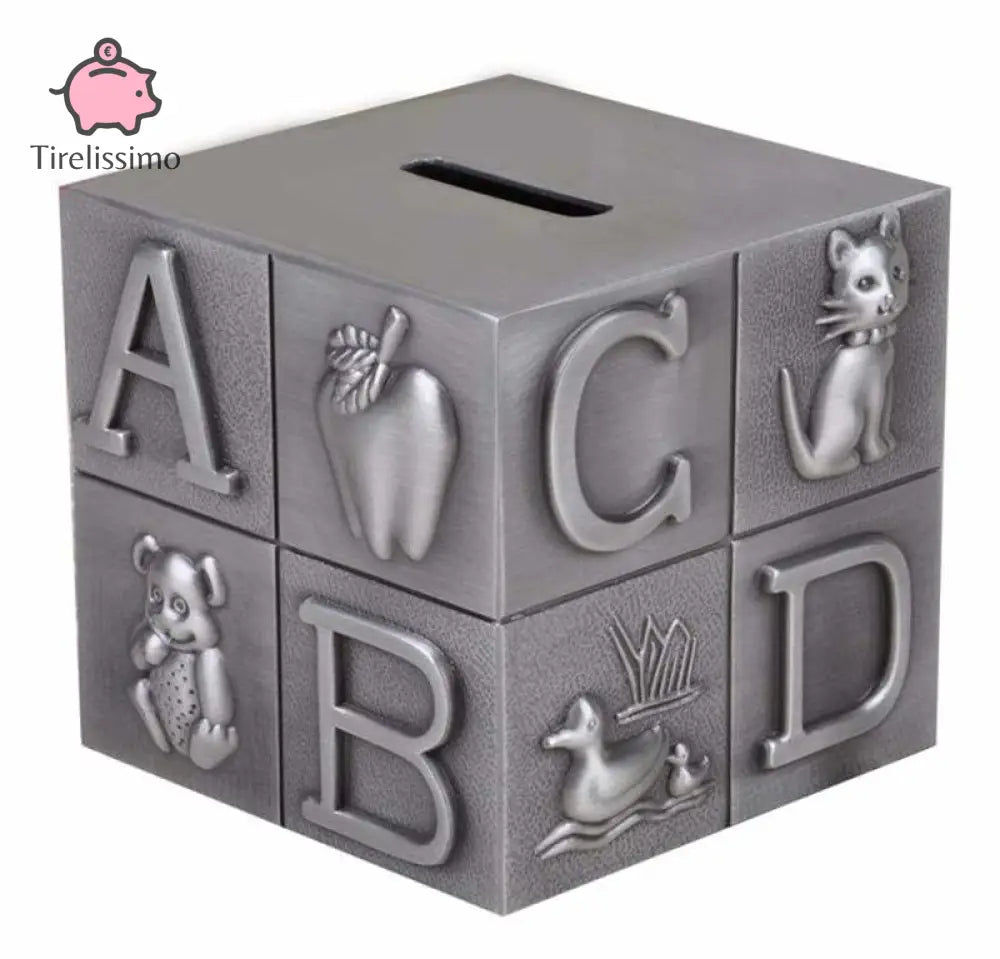 Tirelire Cube Alphabet - Tirelissimo