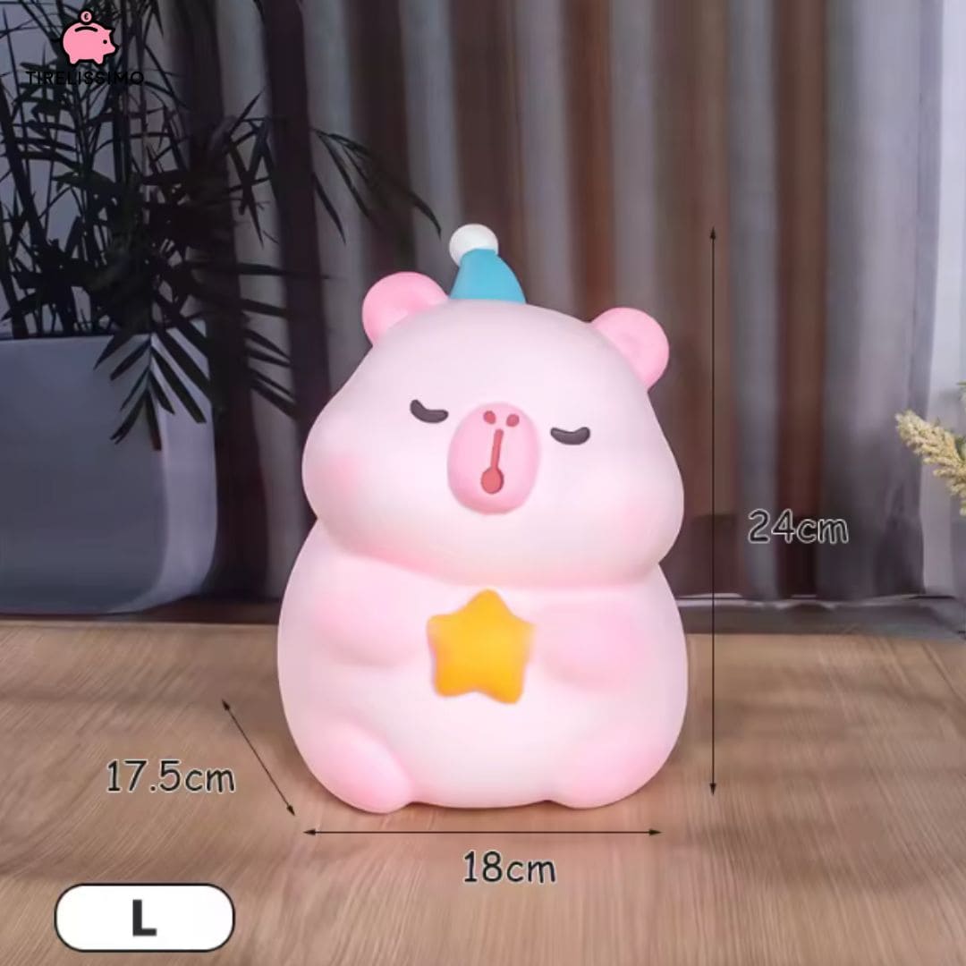 Tirelire Capybara Rose