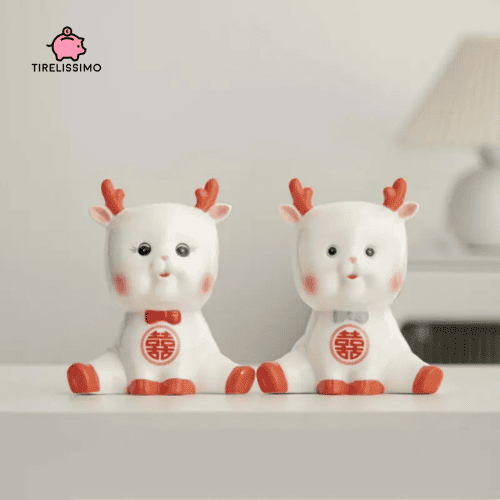 Tirelire Cerf Famille