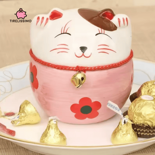 Tirelire Chat Rose - Tirelissimo