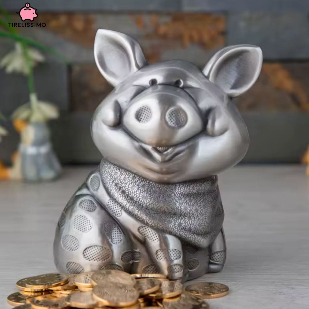 Tirelire Cochon Métal