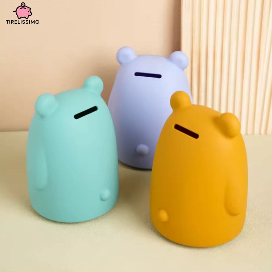Tirelire Ours Pastel