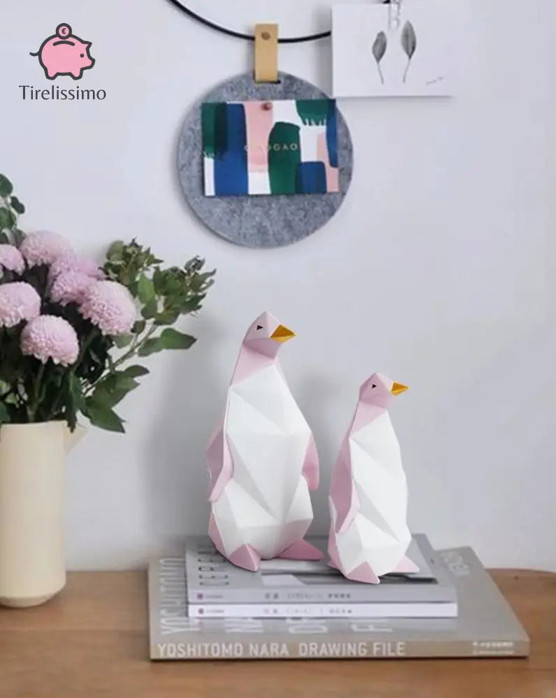 Tirelire Pingouin Rose