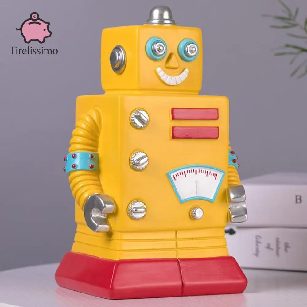 Tirelire Robot Jaune