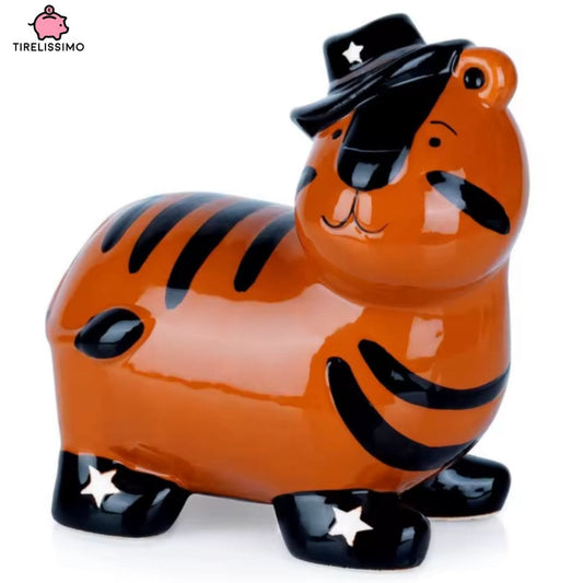 Tirelire Tigre Cowboy