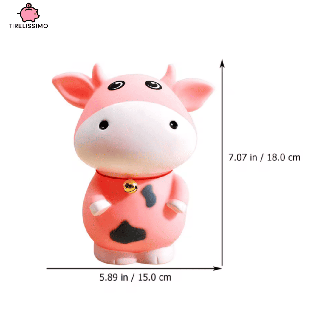 Tirelire Vache Rose